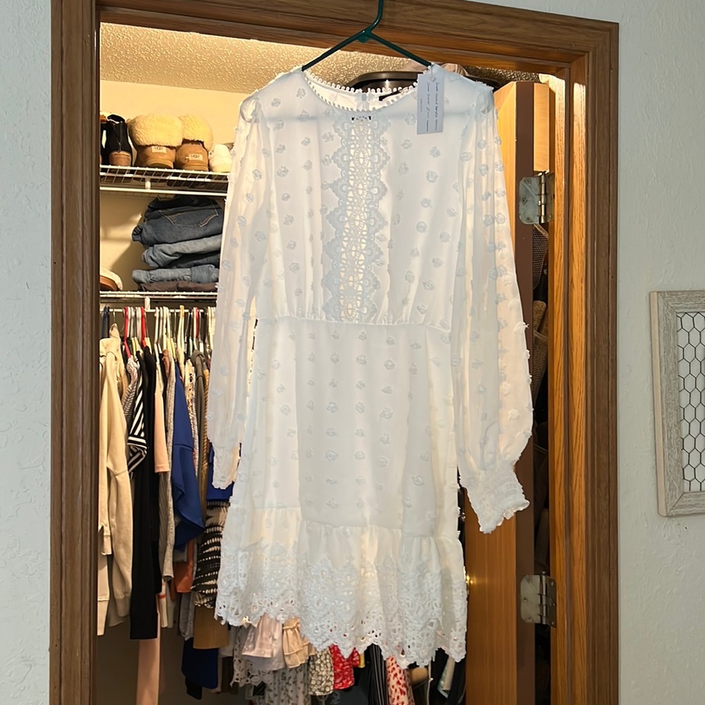 Simplee white dress. NWT